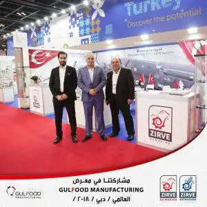 zirve in the world's biggest food industries fairs dubai manufacturing 2018