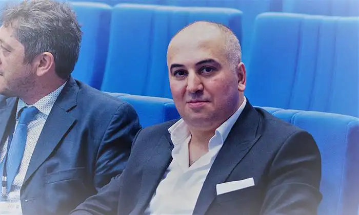 making a statement in front of representatives from the united nations and the turkish government