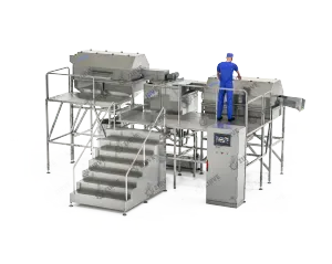 محطة الغسيل | خط انتاج شيبس البطاطس الطبيعي PC 500 | 