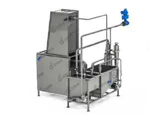 Industrial water filtration and recirculation system for peel-laden water in vegetable processing lines – Aqua Cyber by ZIRVE