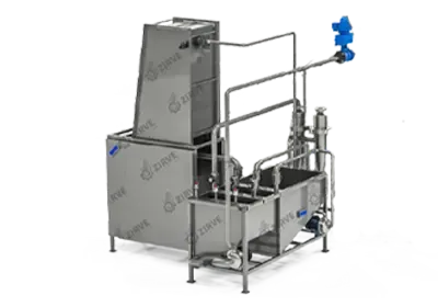 Industrial water filtration and recirculation system for peel-laden water in vegetable processing lines – Aqua Cyber by ZIRVE