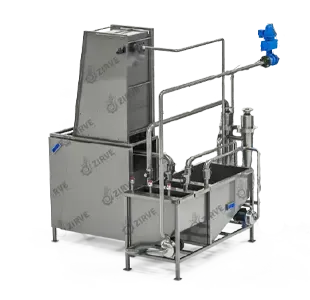 Industrial water filtration and recirculation system for peel-laden water in vegetable processing lines – Aqua Cyber by ZIRVE