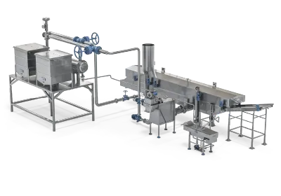 Continuous Oil Fryer – 1,300 L Oil Pan with External Heating & Automatic Filtration