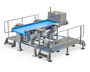 inspection roller conveyor | Natural Potato Chips Production Line PC 600 | PC 600 potato chips production line (600 kg/h): AISI 304 hygienic build, continuous frying, oil & water filtration, seasoning and packaging. Contact Zirve.
