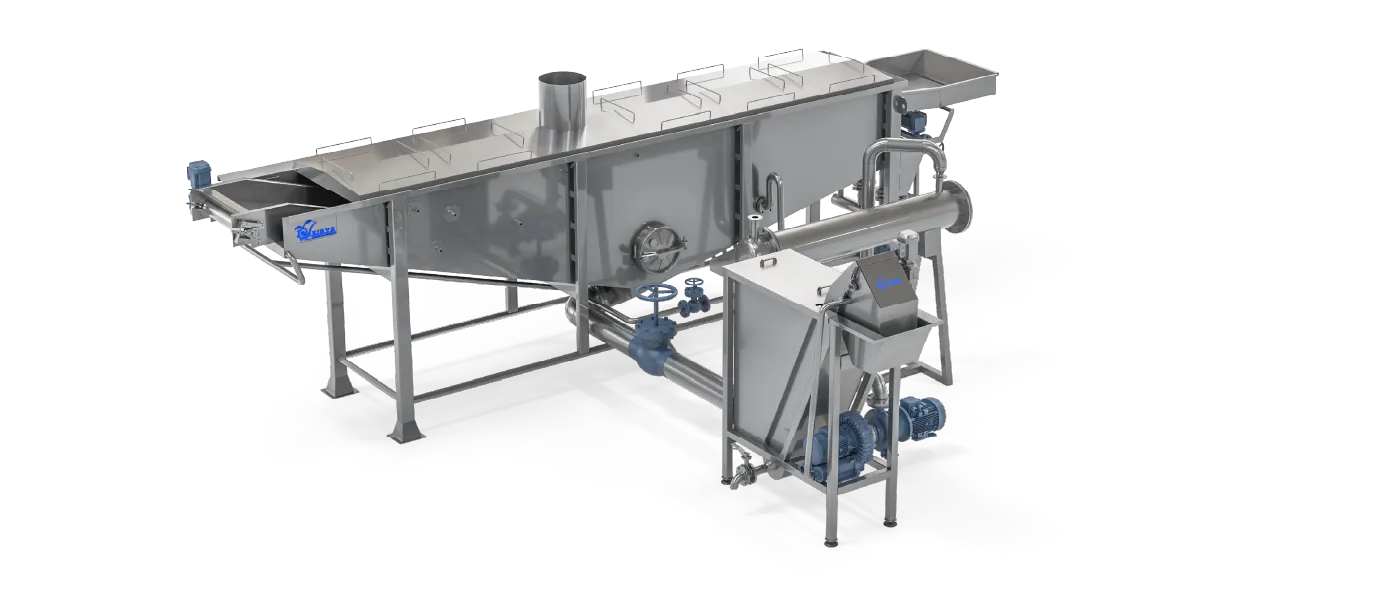 Sugar & Starch Removal System (BLANCHER) – Controlled Hot-Water Blanching with Cyclonic Starch Separation