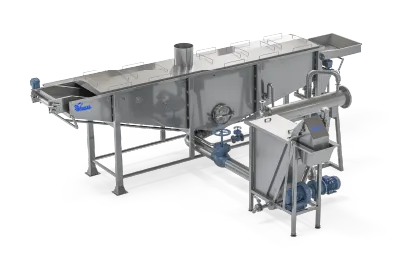 Sugar & Starch Removal System (BLANCHER) – Controlled Hot-Water Blanching with Cyclonic Starch Separation