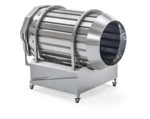 flavor station | Natural Potato Chips Production Line PC 600 | PC 600 potato chips production line (600 kg/h): AISI 304 hygienic build, continuous frying, oil & water filtration, seasoning and packaging. Contact Zirve.