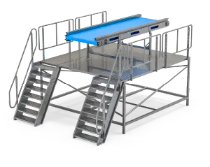Visual Inspection Station | Natural Potato Chips Production Line PC 600 | PC 600 potato chips production line (600 kg/h): AISI 304 hygienic build, continuous frying, oil & water filtration, seasoning and packaging. Contact Zirve.